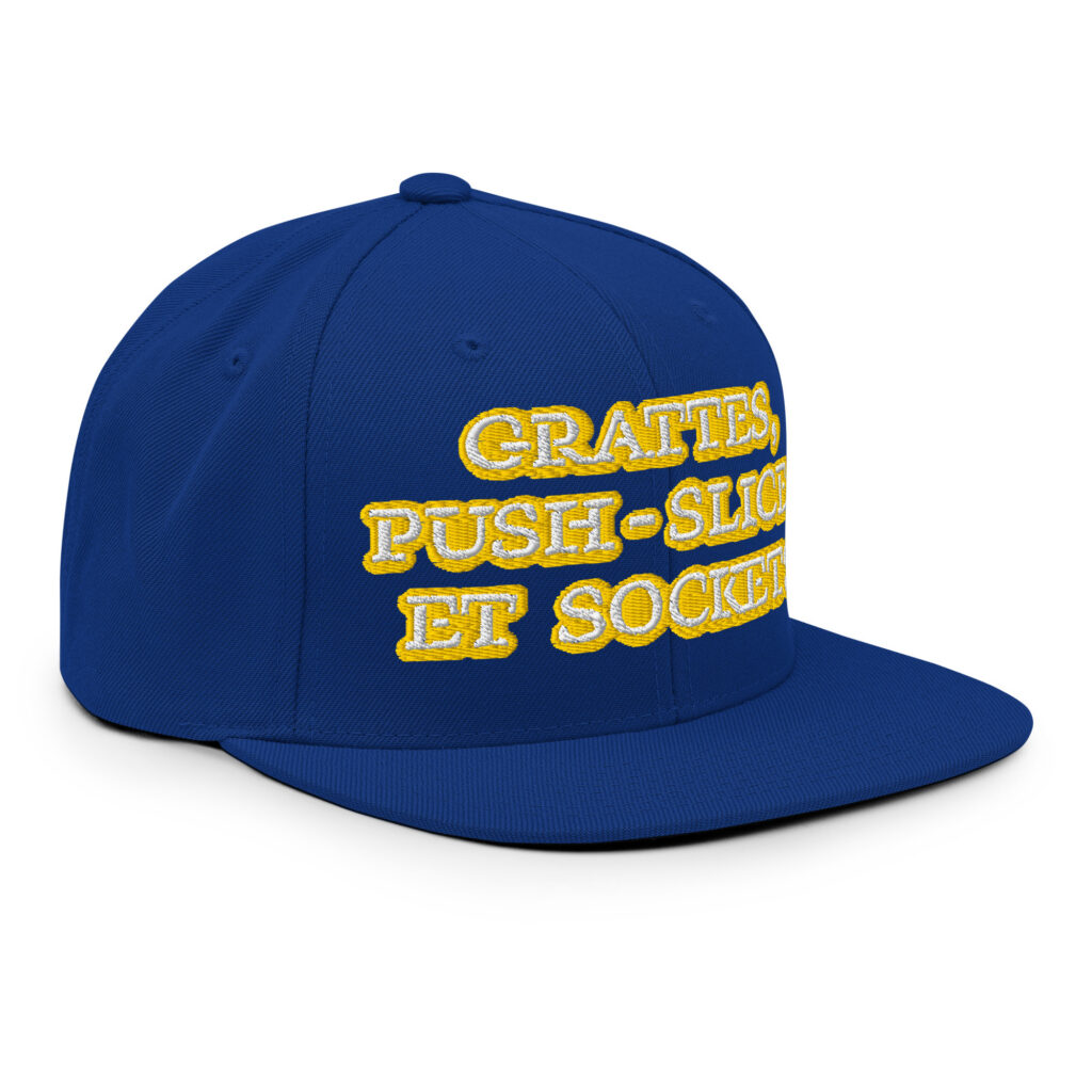 Grattes, Push-Slices Et Sockets, Bleue