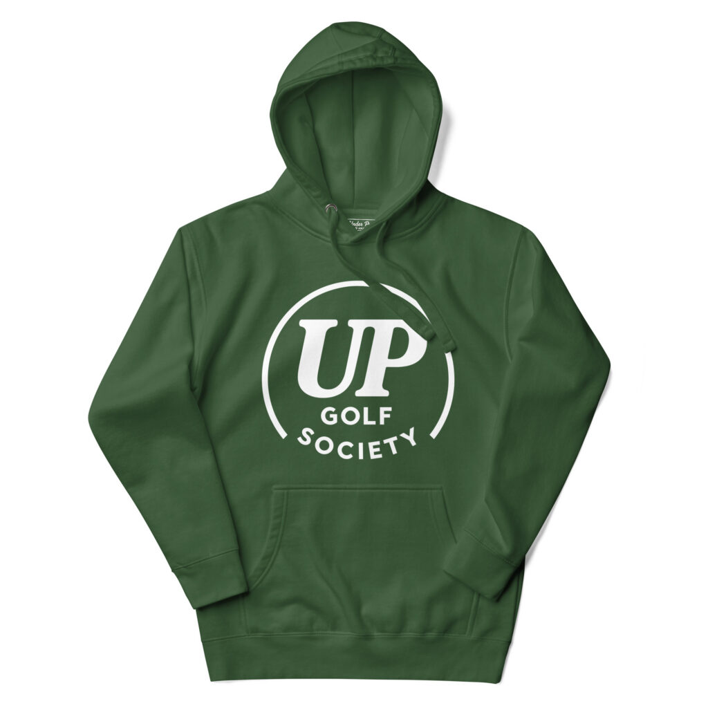 Hoodie golf vert UP Circle UP Golf Society