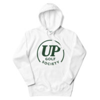 UP Circle, hoodie. Blanc