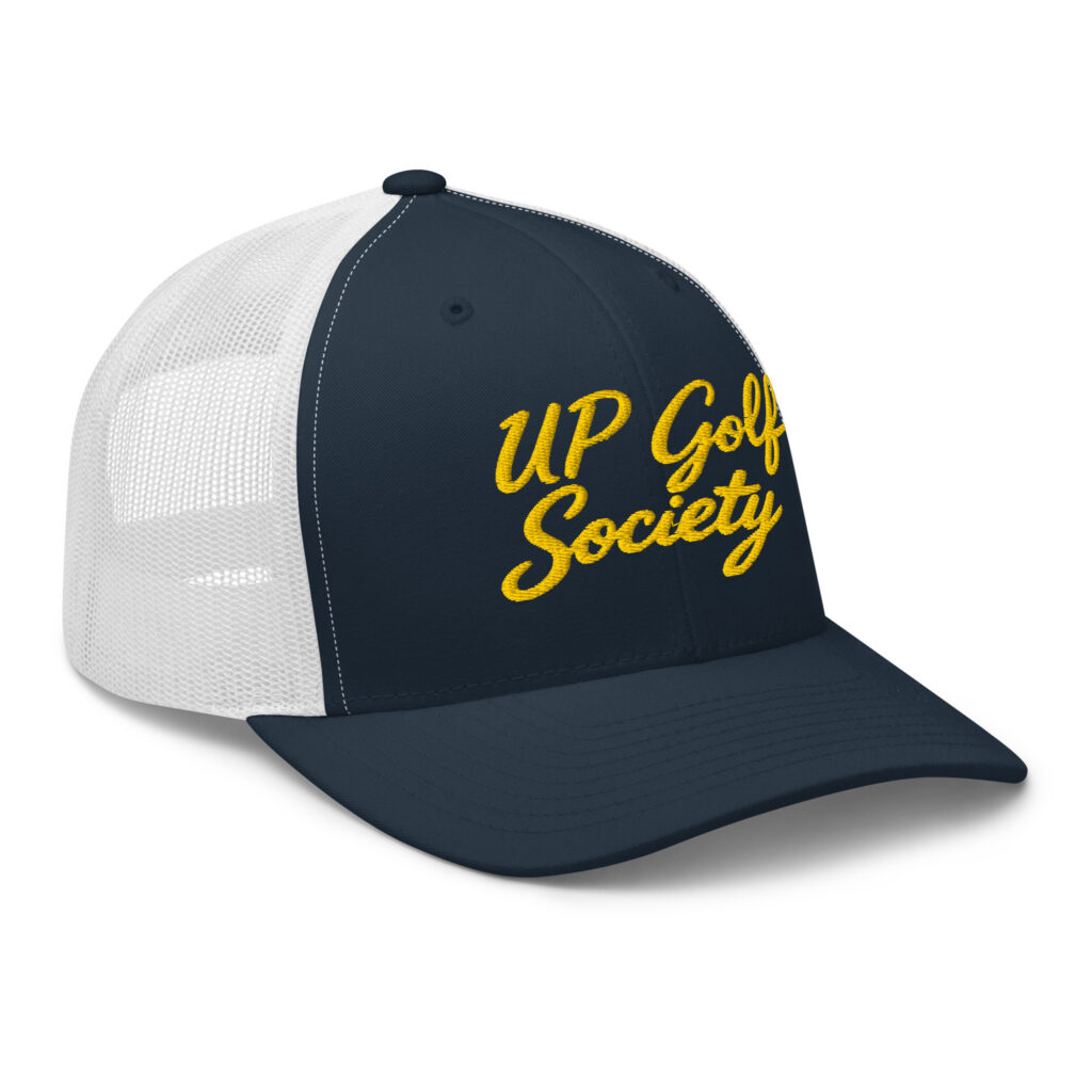 Clubhouse Trucker, Bleue/Gold — UP Golf Society