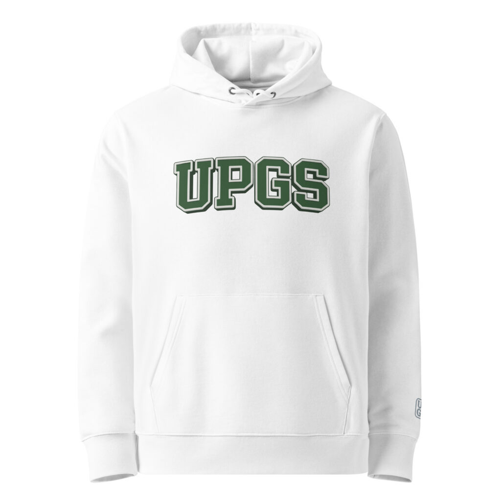 Hoodie golf blanc Heritage 2.0 UP Golf Society