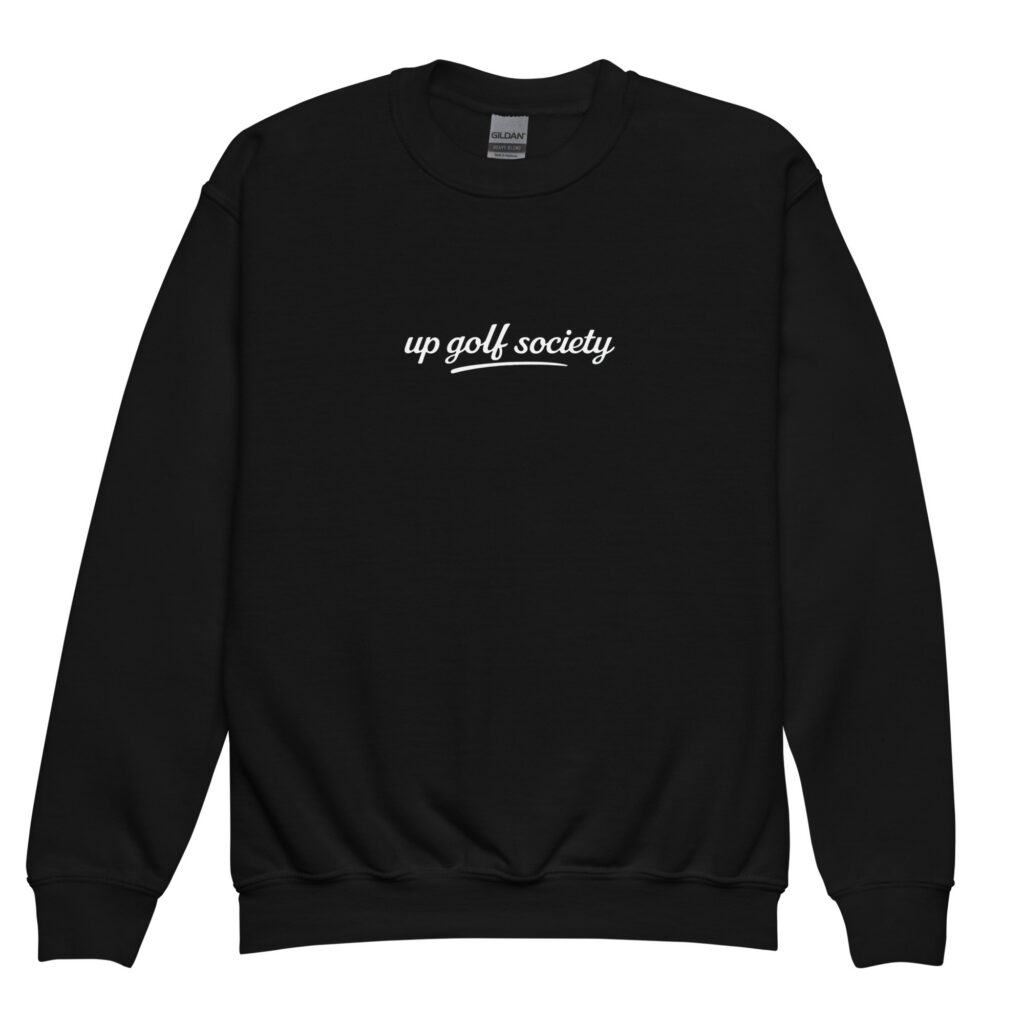 Sean, Classic Crewneck. Noir — UP Golf Society