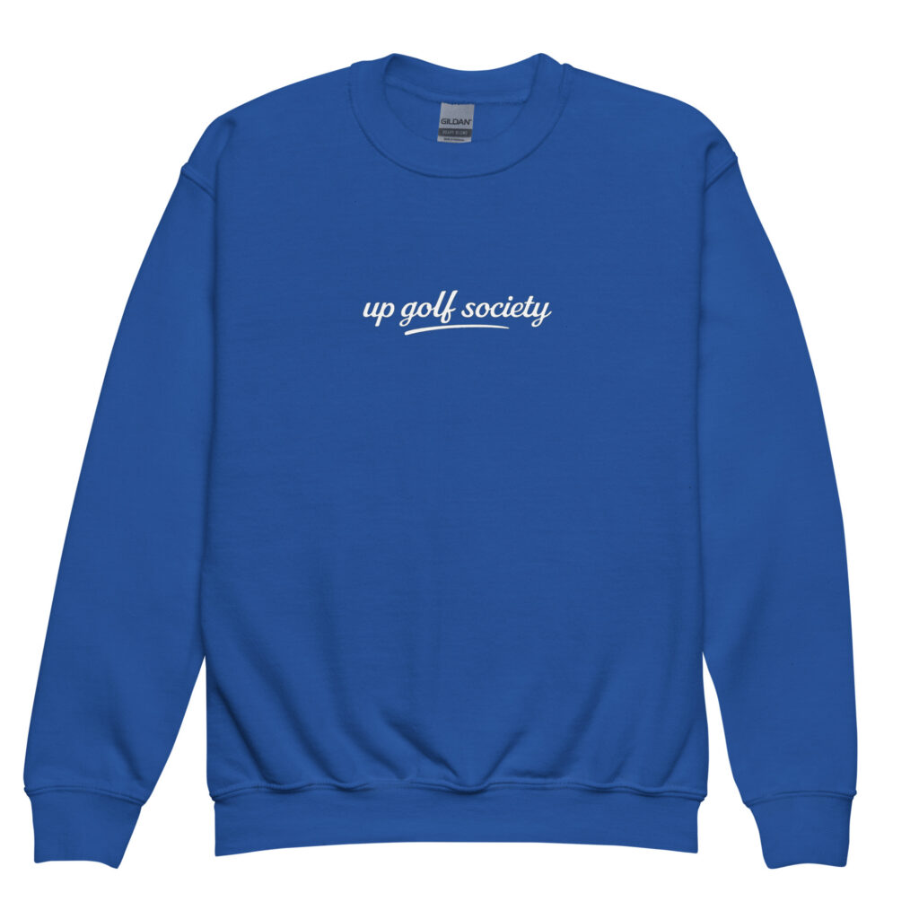 Sean, Classic Crewneck. Bleu — UP Golf Society