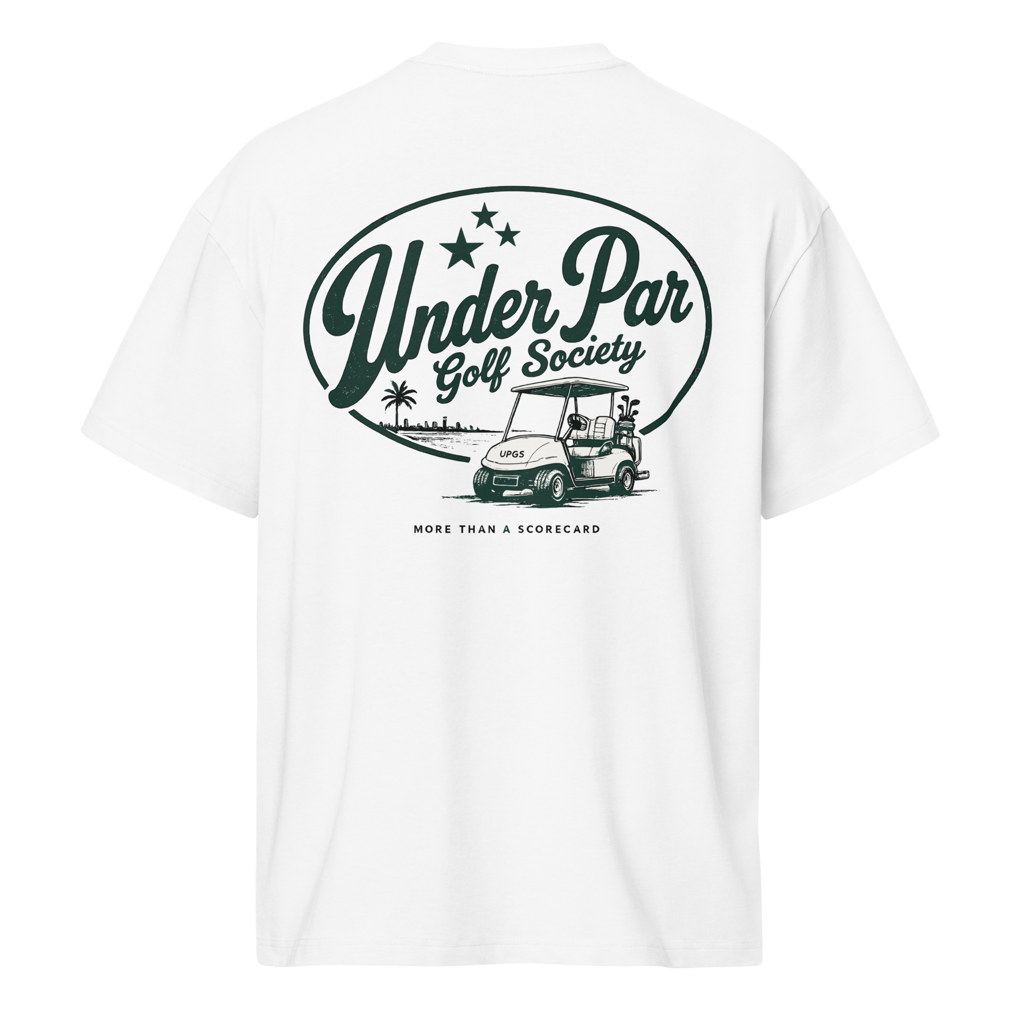 Born Under Par, T-shirt Oversized — UP Golf Society
