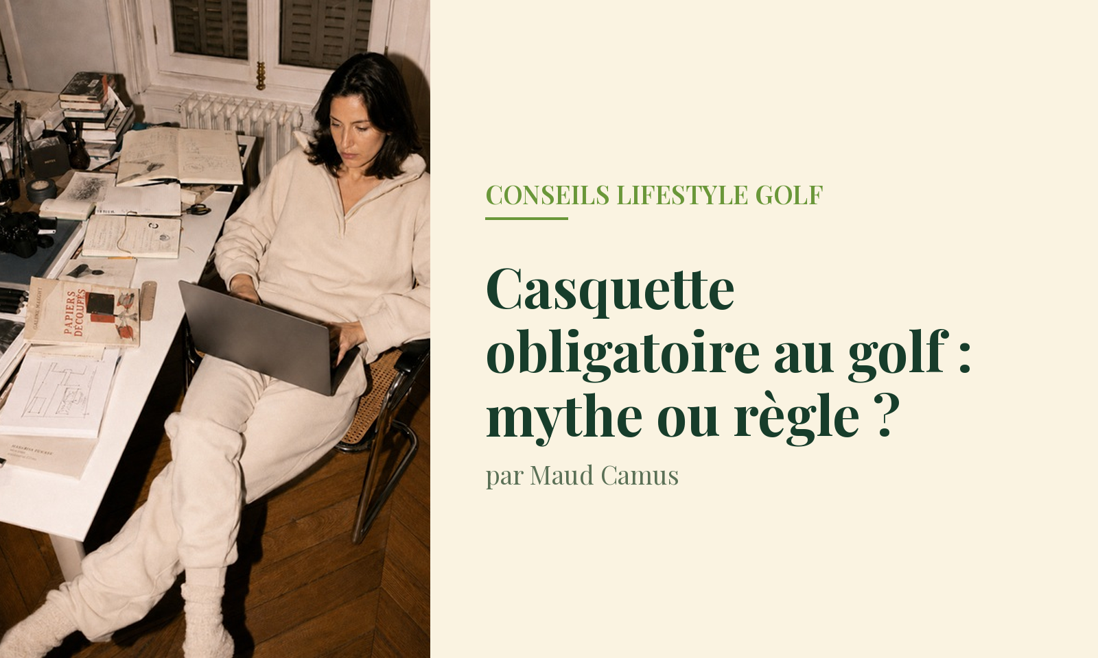 casquette obligatoire au golf