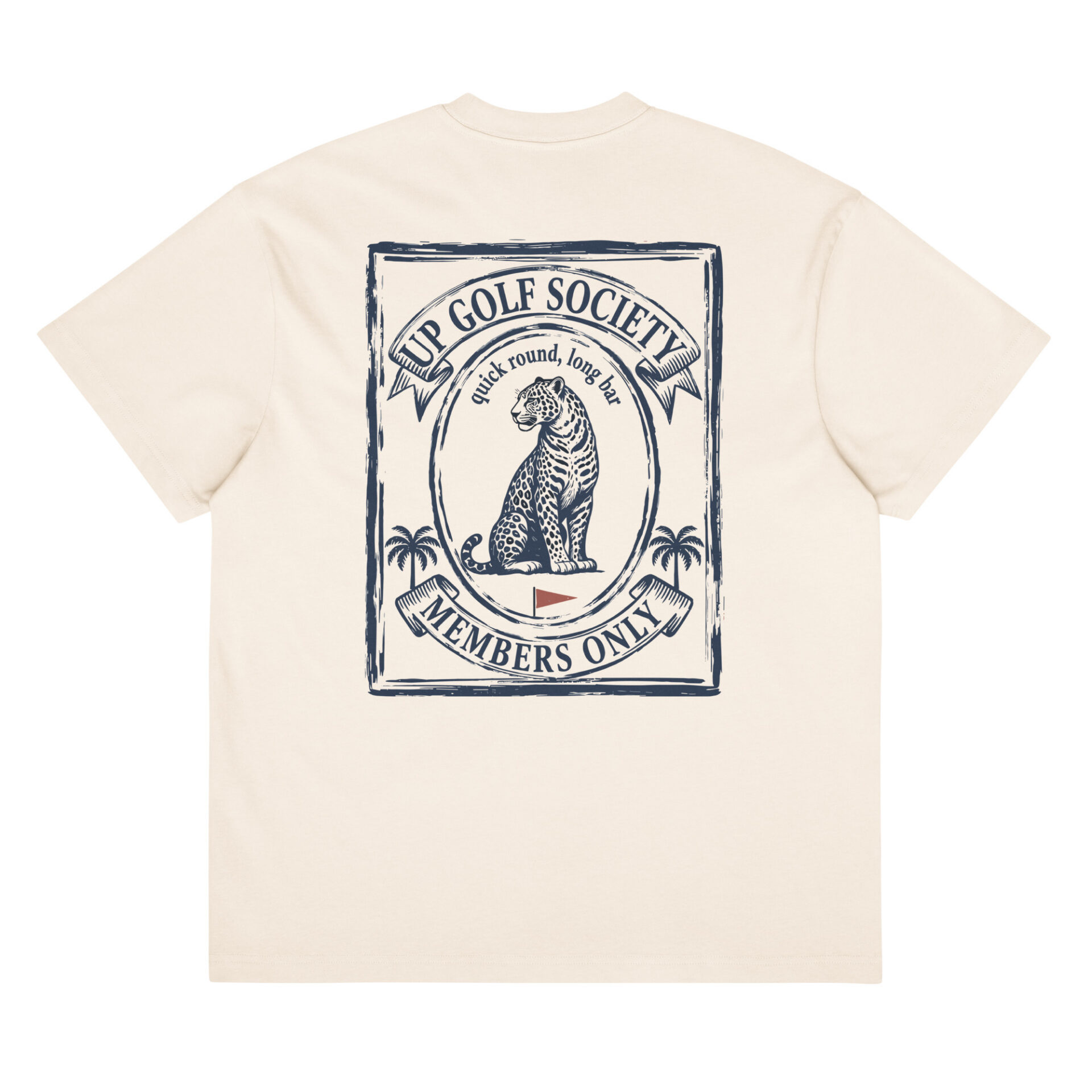 Quick Round, Long Bar, t-shirt Oversized — UP Golf Society