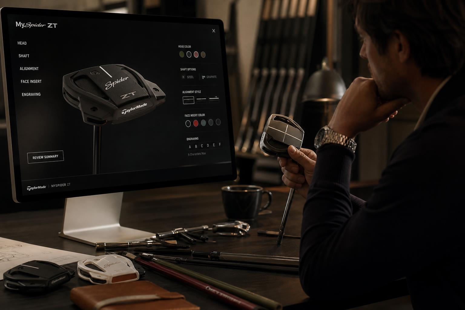 personnalisation du putter Spider ZT TaylorMade