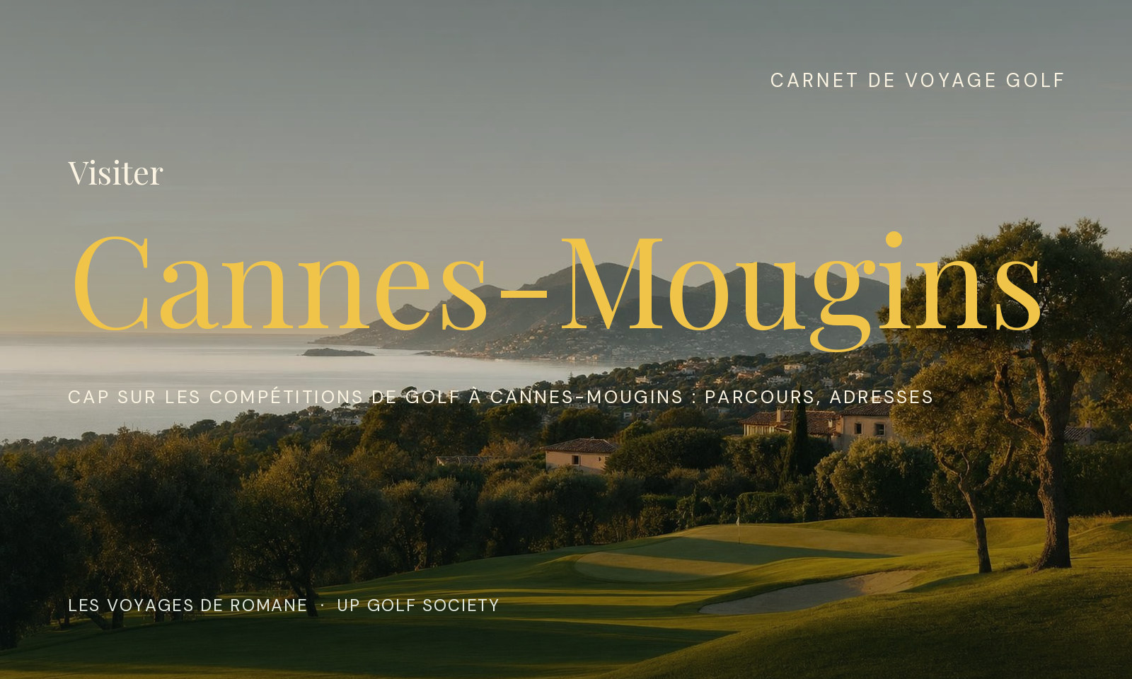 compétitions de golf à Cannes-Mougins