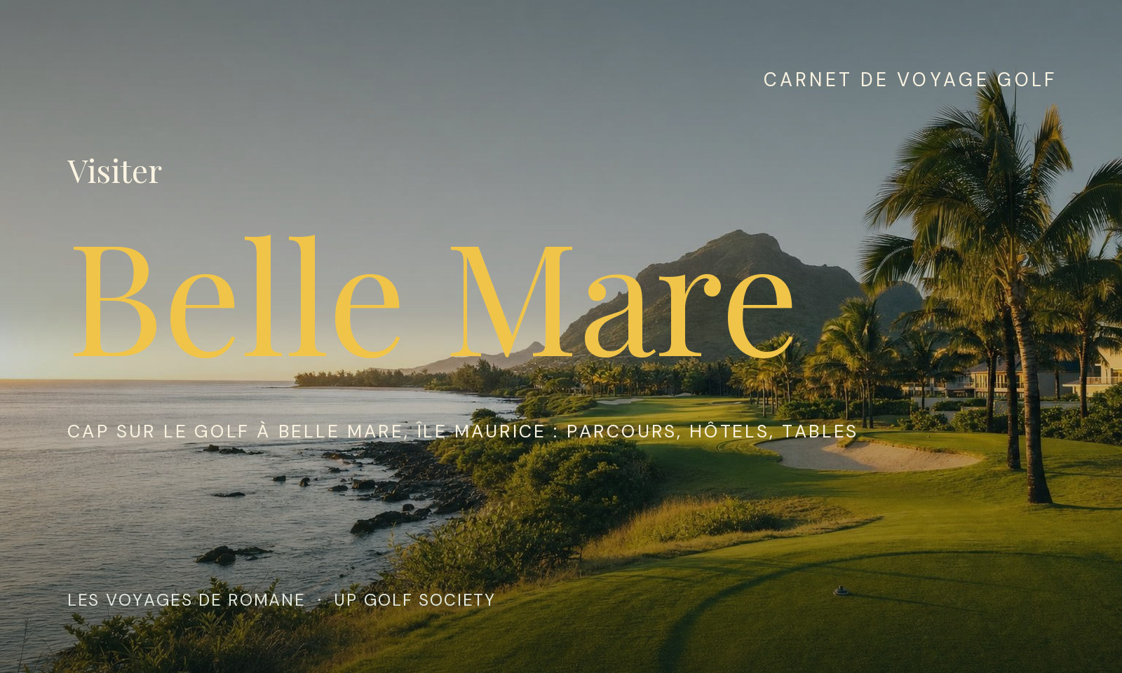 golf à Belle Mare, île Maurice