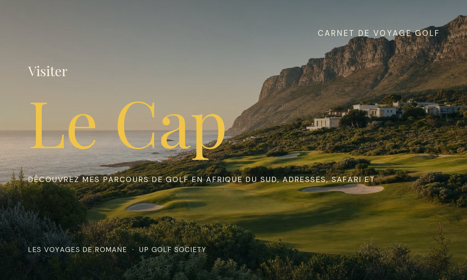 parcours de golf en Afrique du Sud