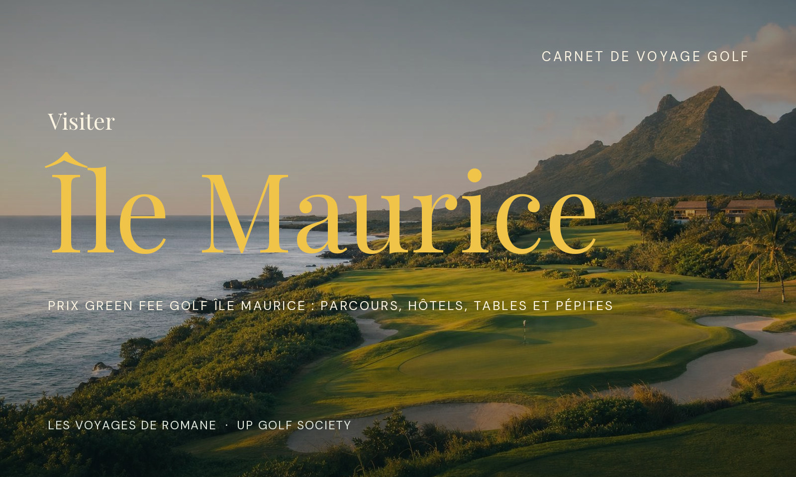 prix green fee golf île maurice