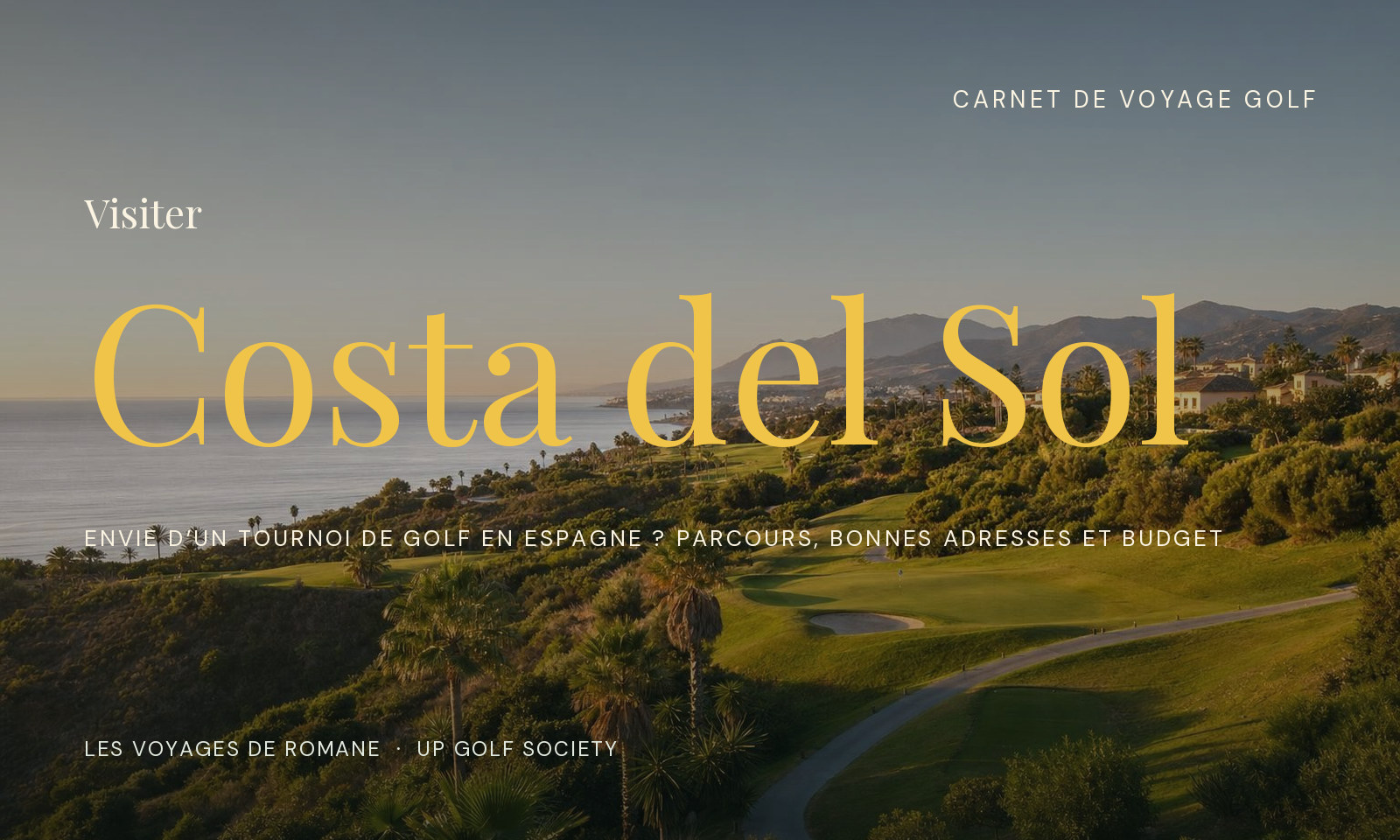 tournoi de golf en Espagne