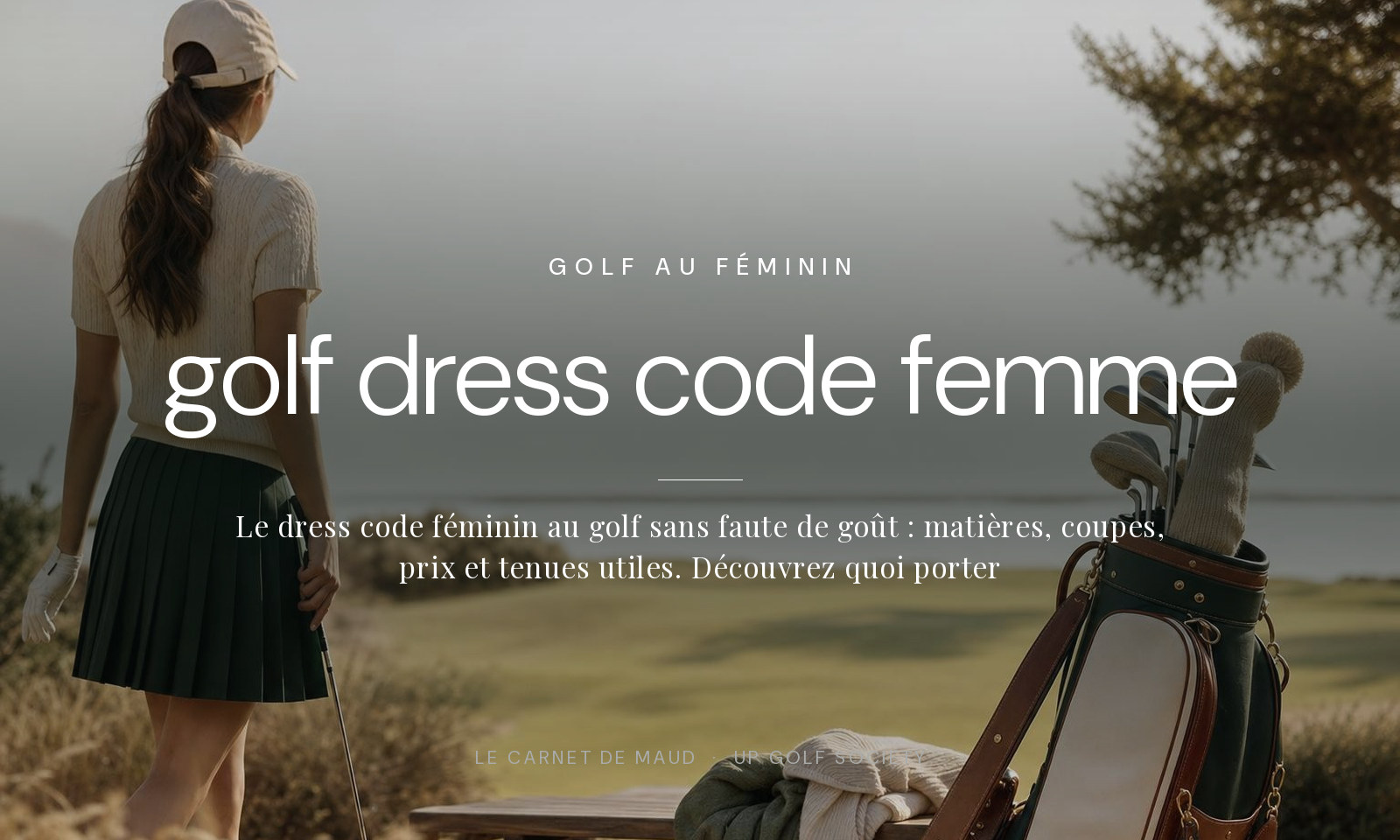 dress code féminin au golf