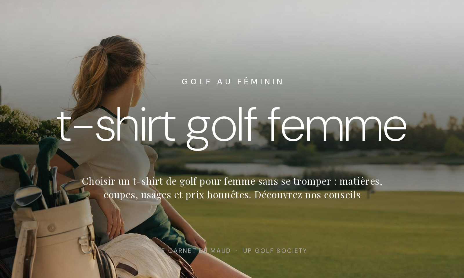 t-shirt de golf pour femme