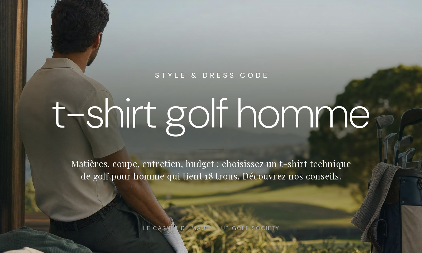 t-shirt technique de golf pour homme