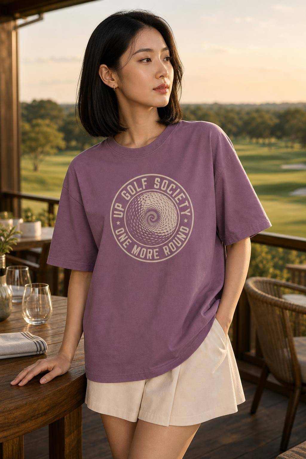One More Round. Dusty Mauve – photo produit UP Golf Society