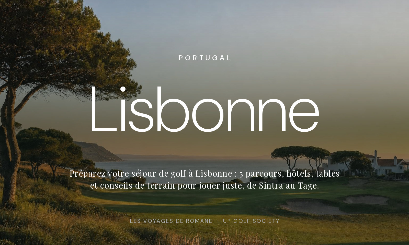 séjour de golf à Lisbonne