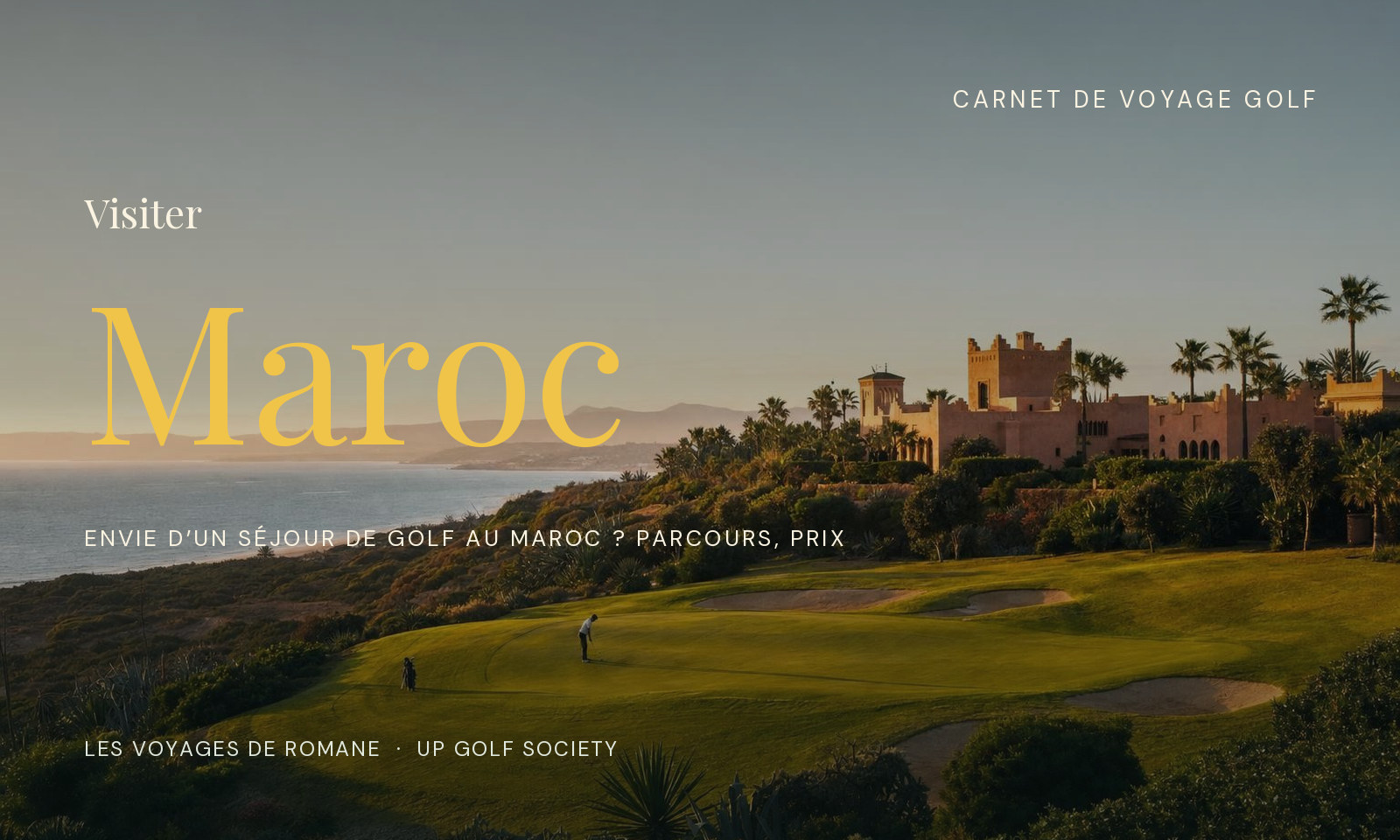 séjour de golf au Maroc