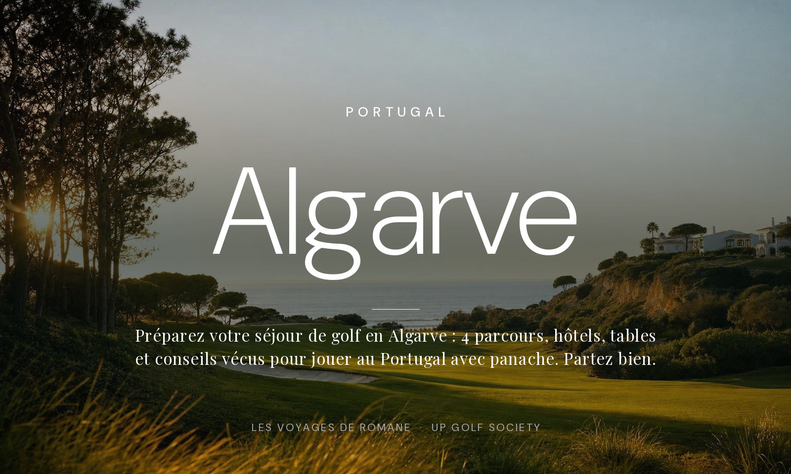 séjour de golf en Algarve