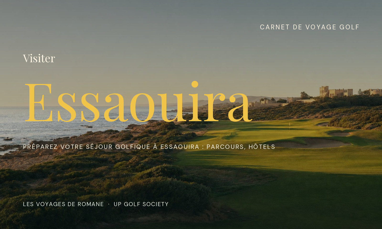 séjour golfique à Essaouira