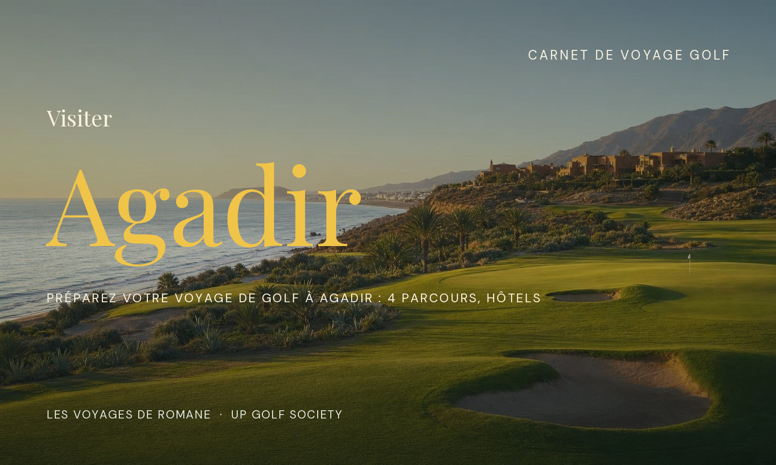 voyage de golf à Agadir