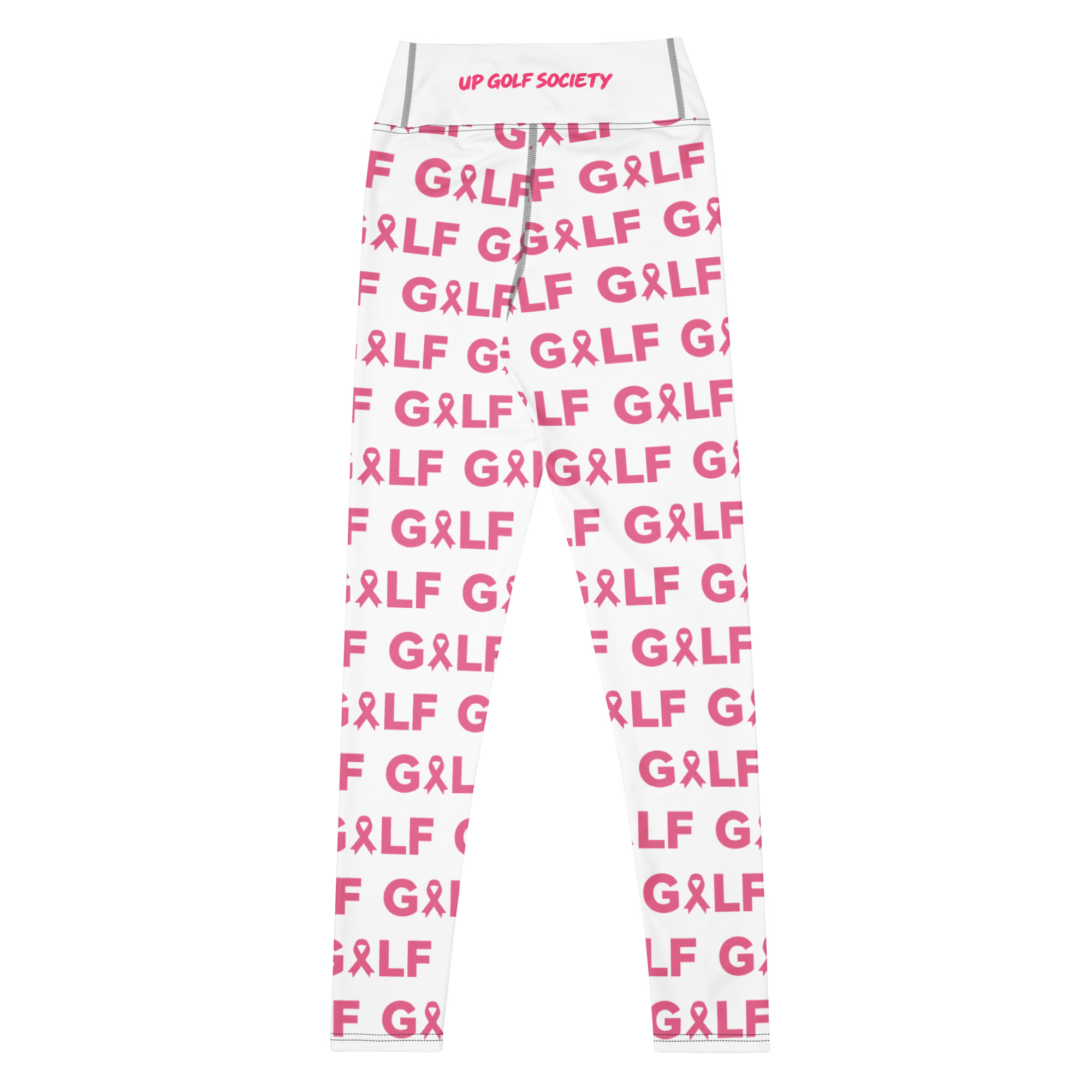 Legging ruban rose Octobre Rose UP Golf Society, vue de dos
