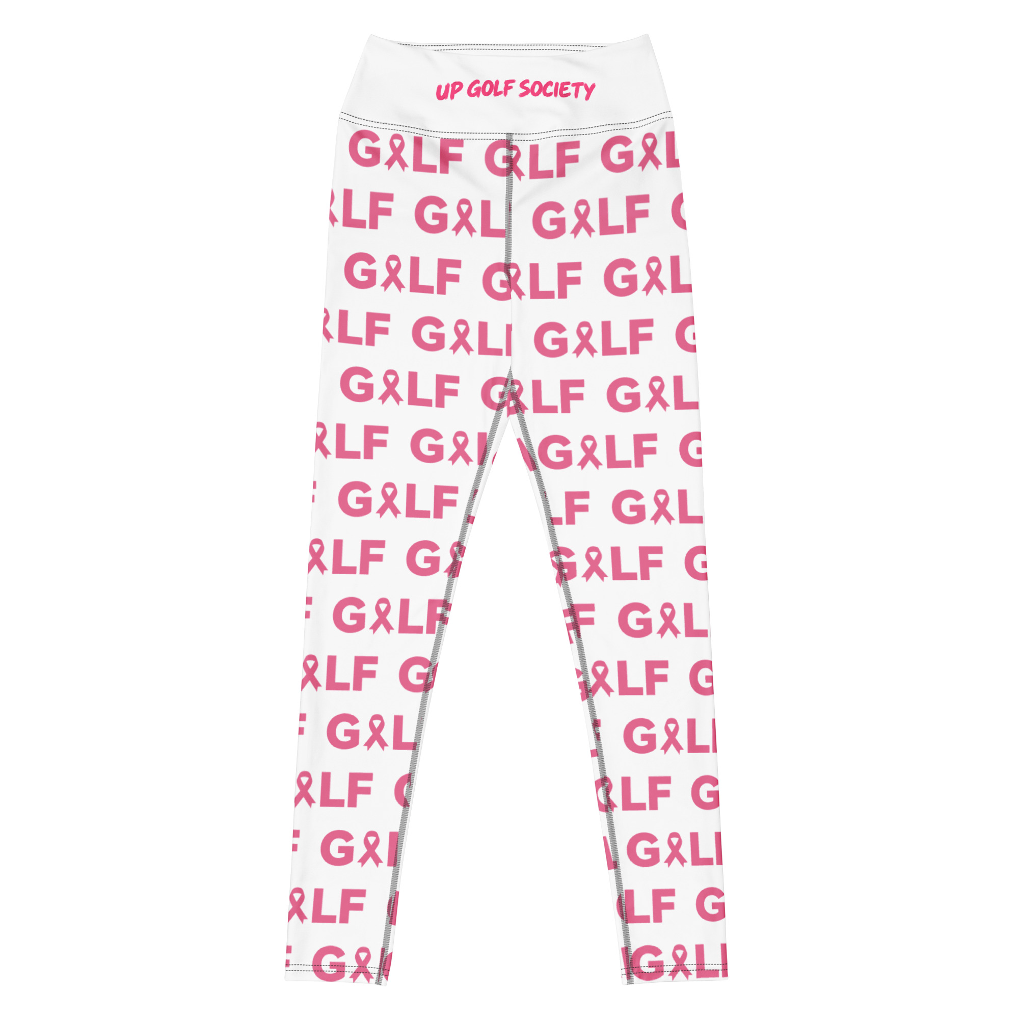 Legging ruban rose Octobre Rose UP Golf Society, vue de face