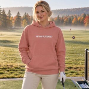 Bogey Bogey Birdie, hoodie Octobre Rose. Vieux rose