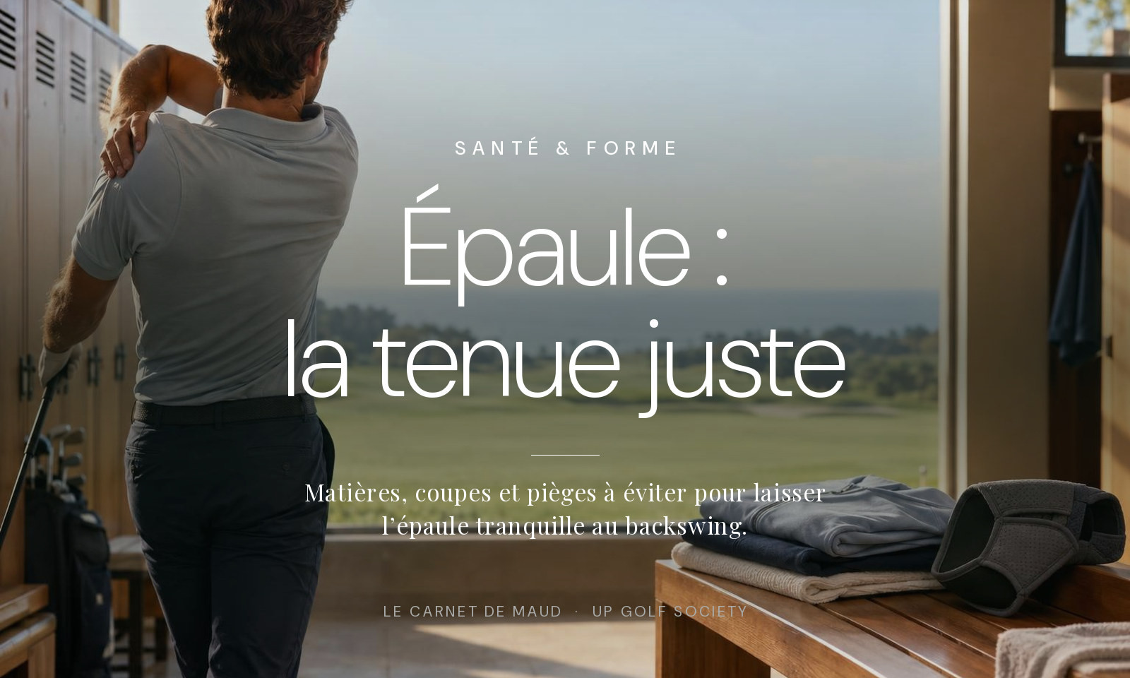 golf douleur épaule