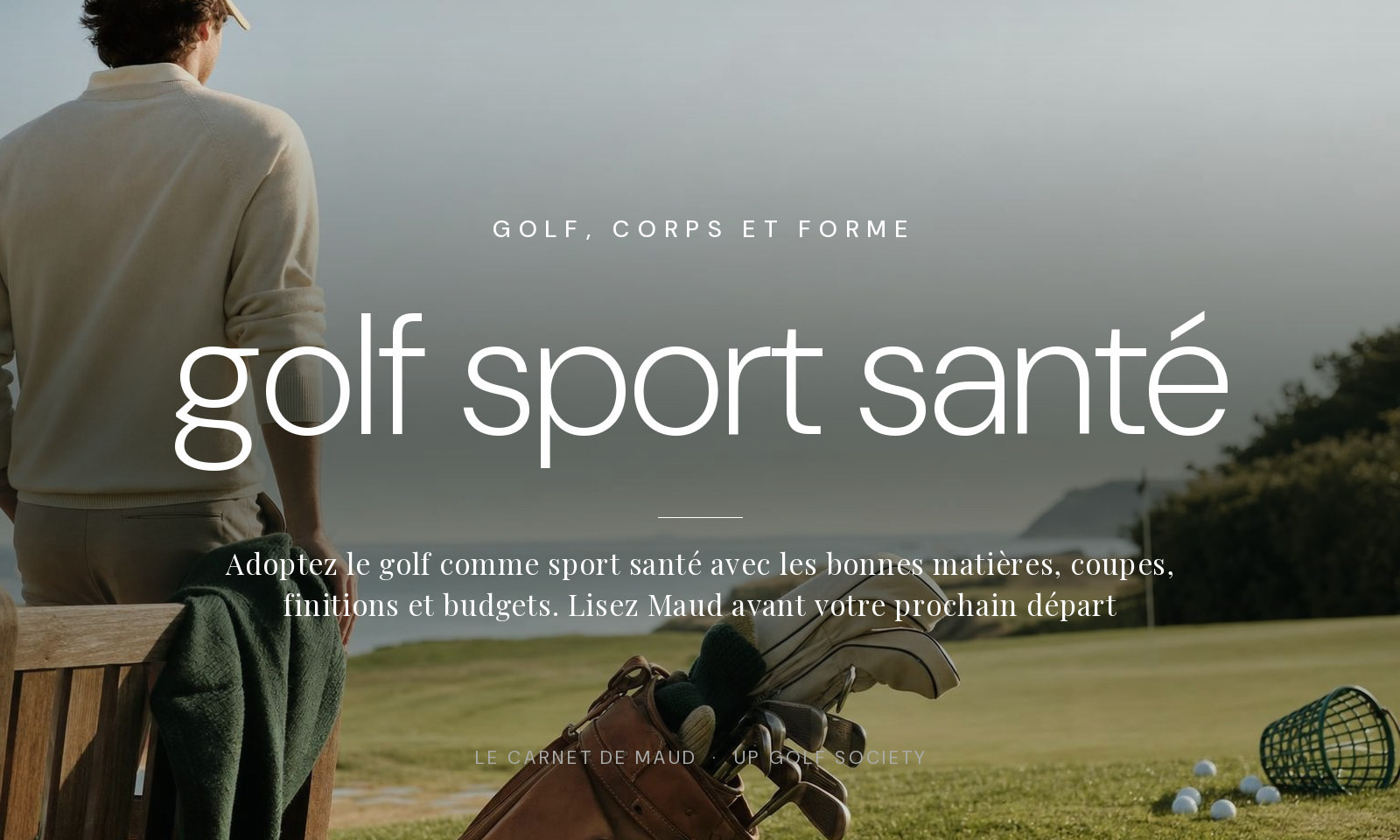 le golf comme sport santé
