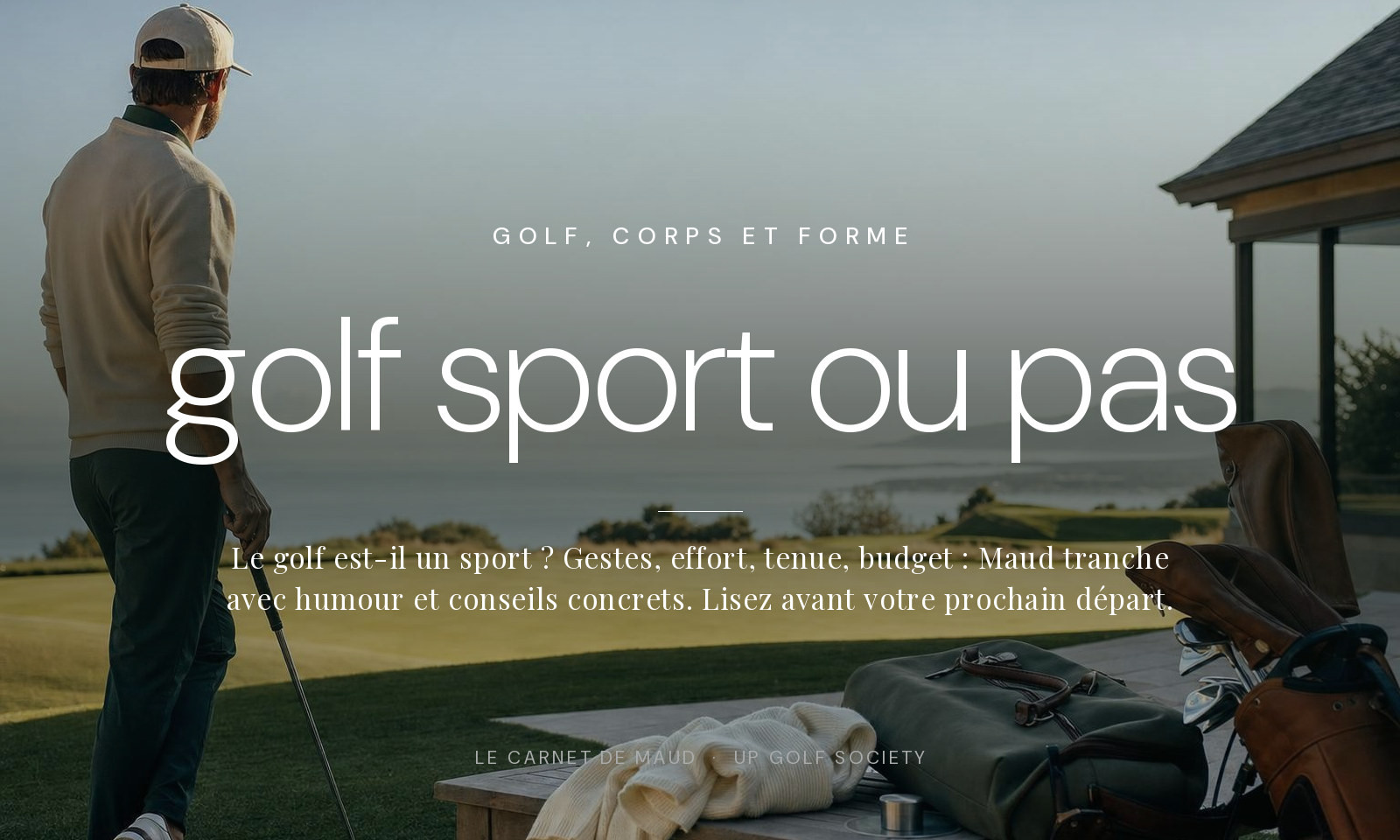 le golf est-il un sport ?