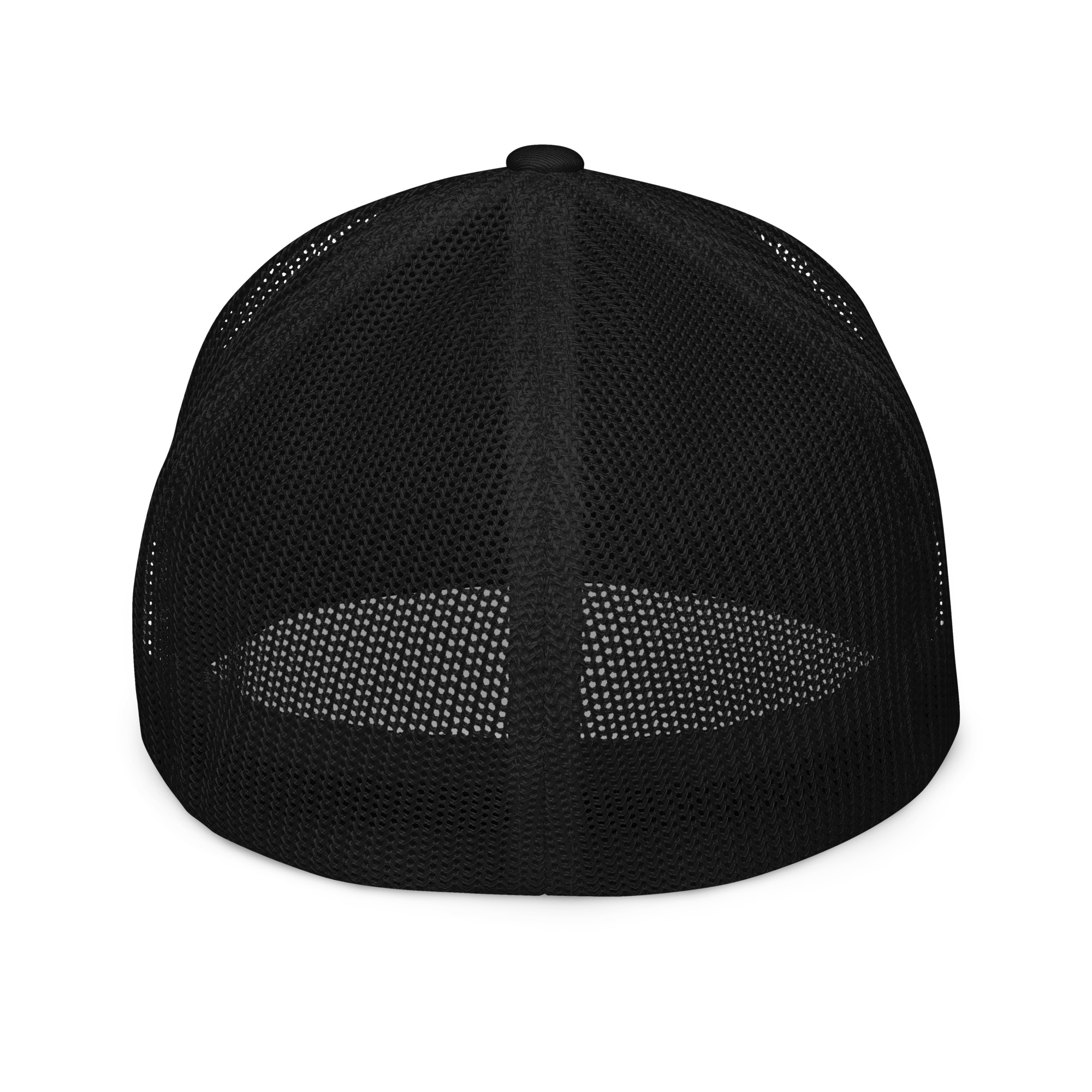 Casquette trucker Octobre Rose noire UP Golf Society, dos en filet
