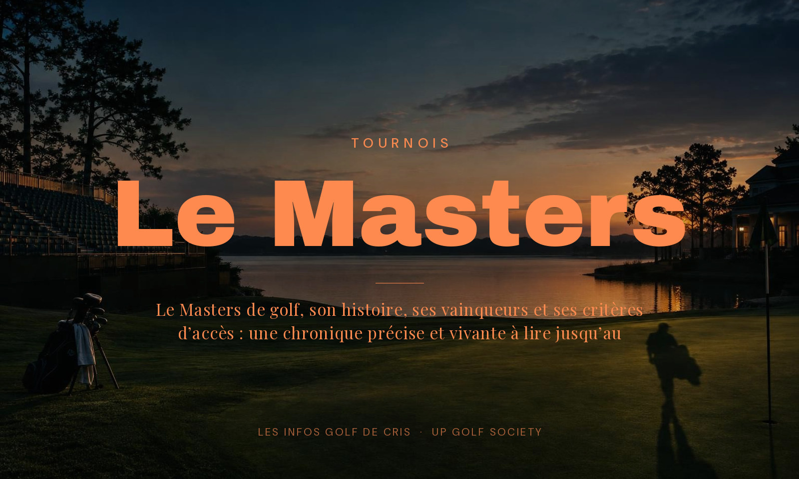 Le Masters de golf