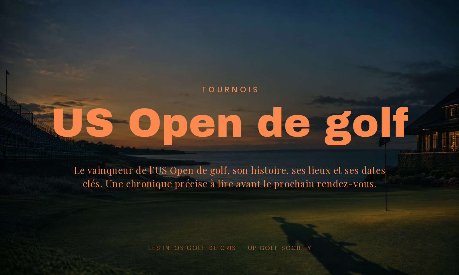 le vainqueur de l’US Open de golf
