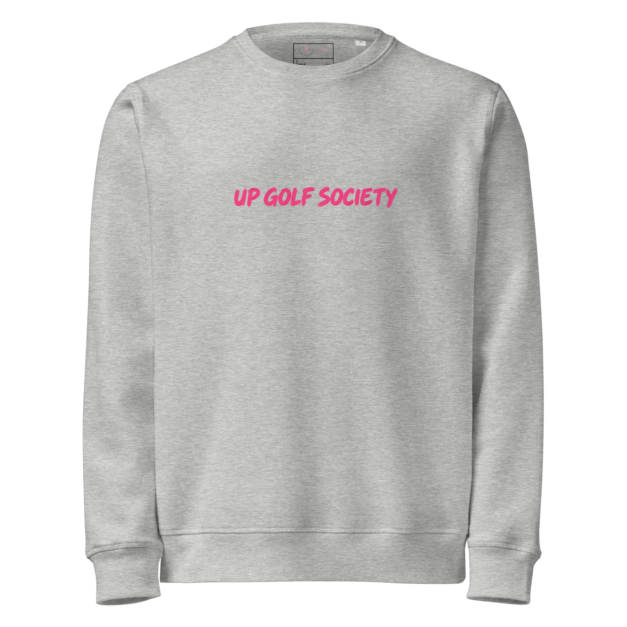 Vue détourée du sweat Bogey Bogey Birdie gris chiné