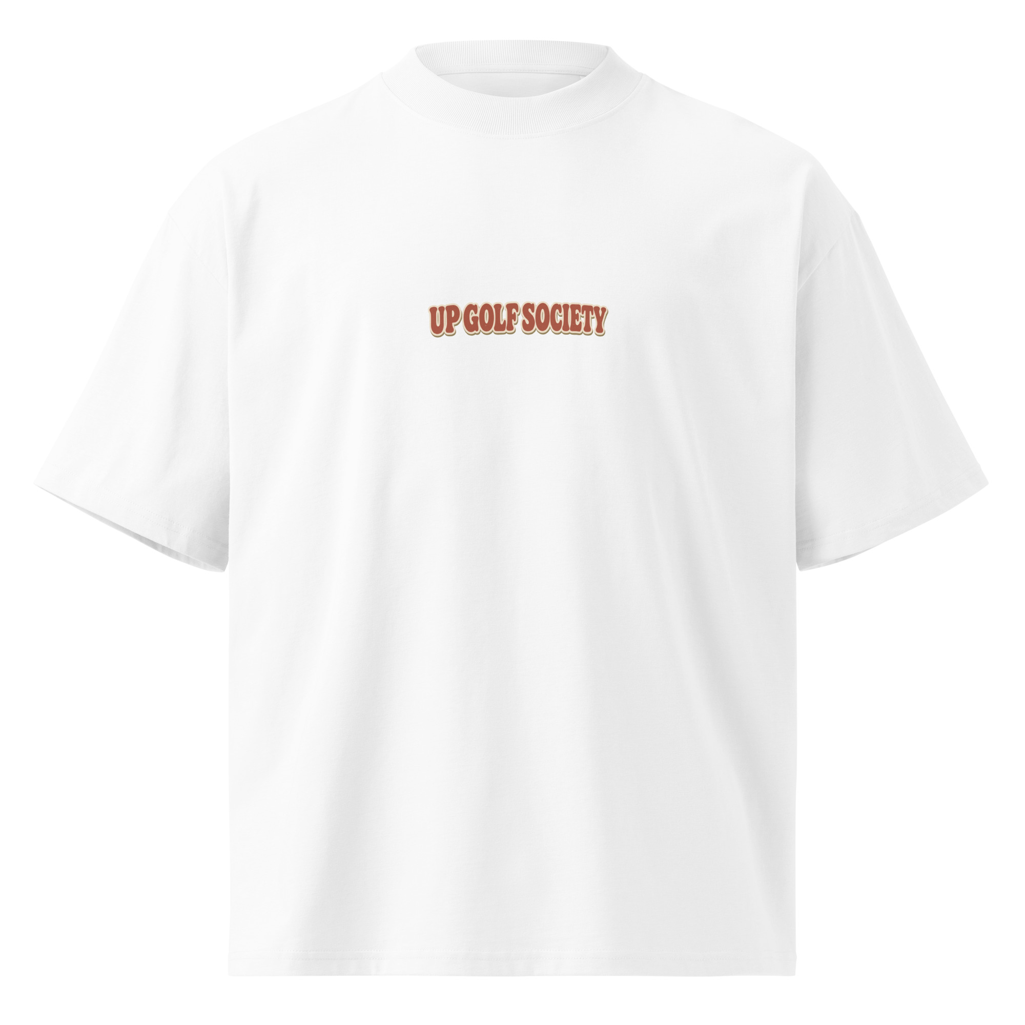 T-shirt More Par Por Favor oversized UP Golf Society, vue de face