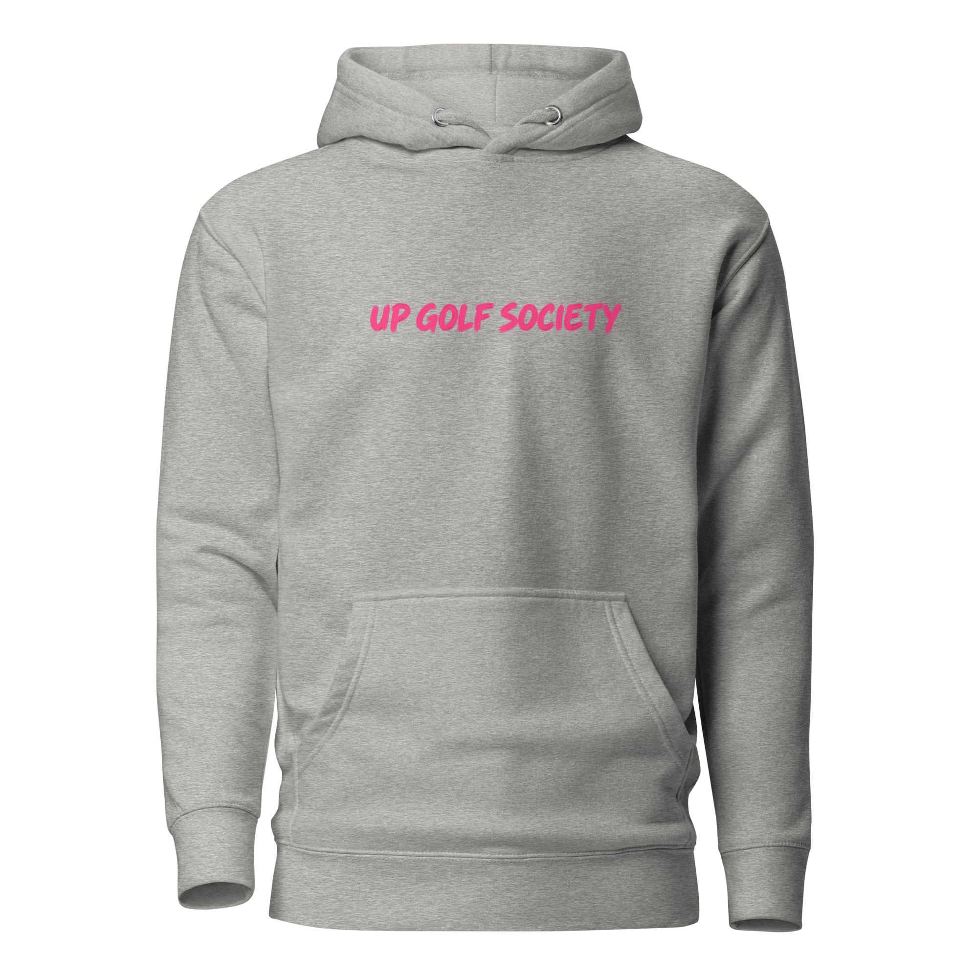 Vue détourée du hoodie Bogey Bogey Birdie gris carbone