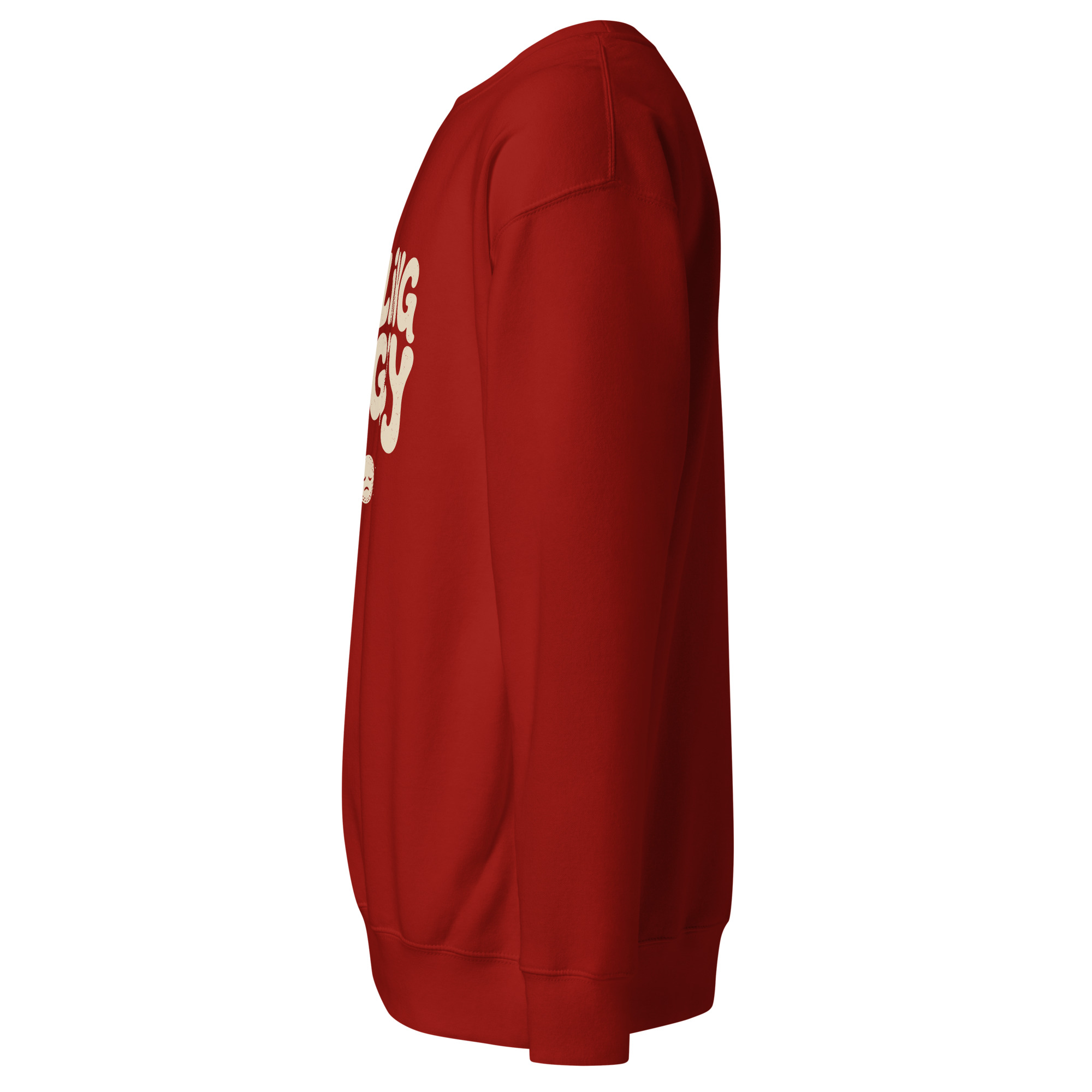 Vue détourée du sweat Feeling Bogey rouge