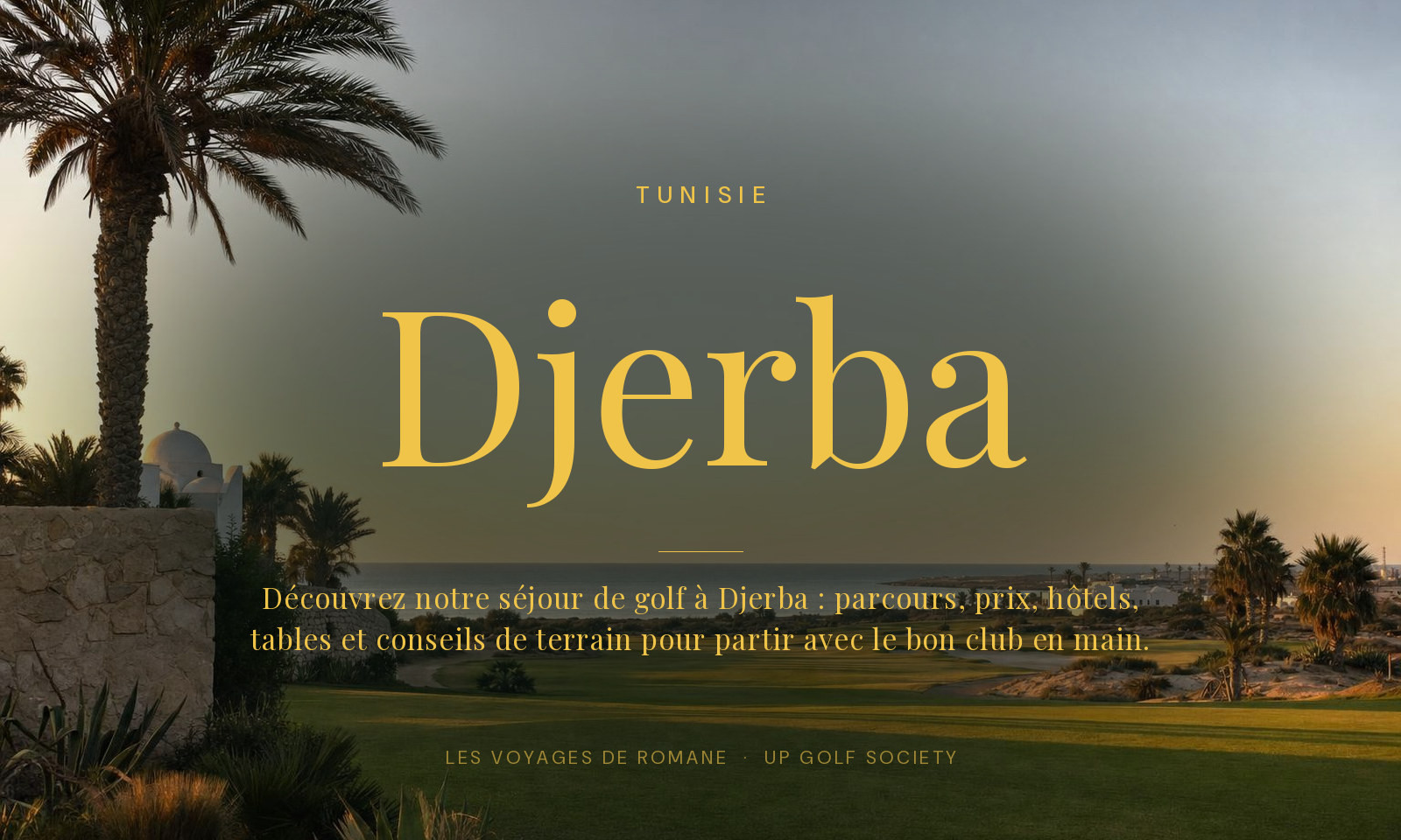 séjour de golf à Djerba