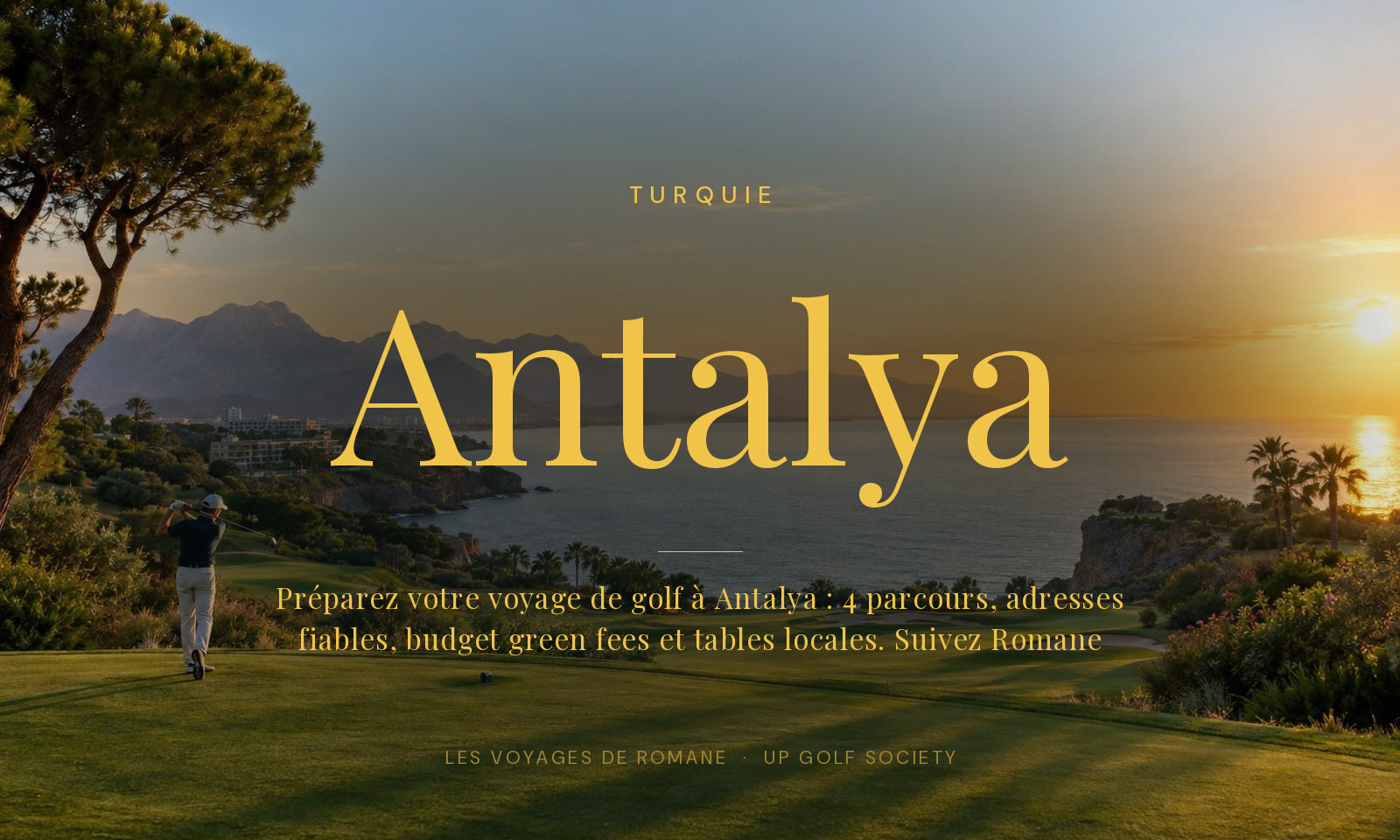 voyage de golf à Antalya