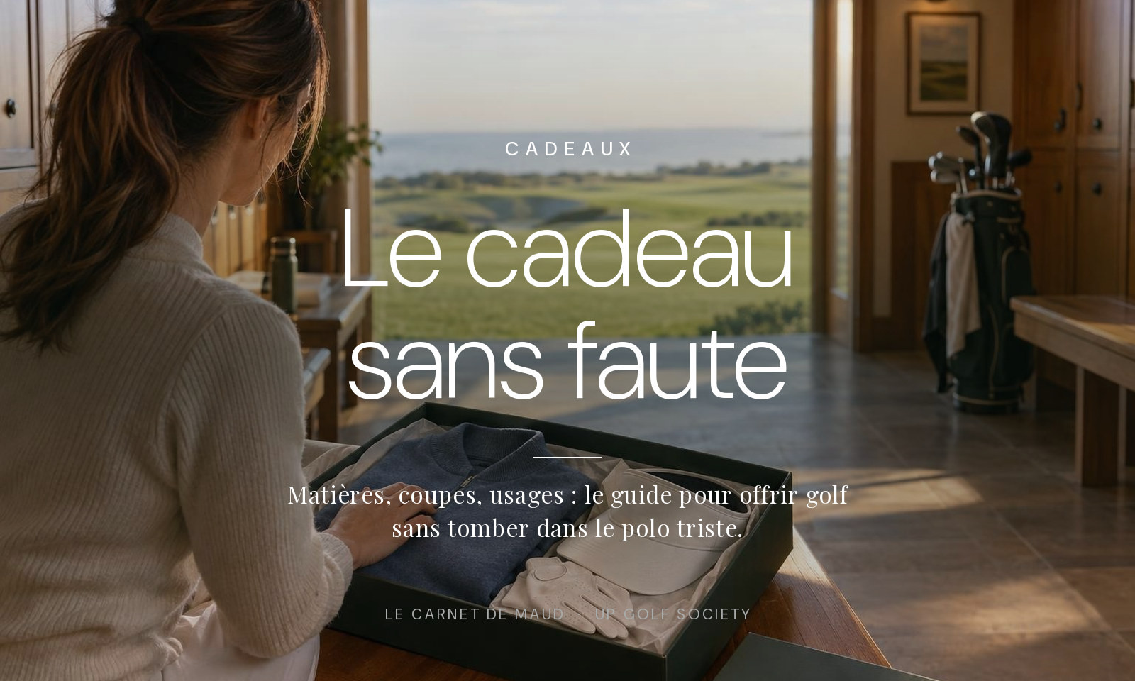 idée cadeau de golf pour une femme