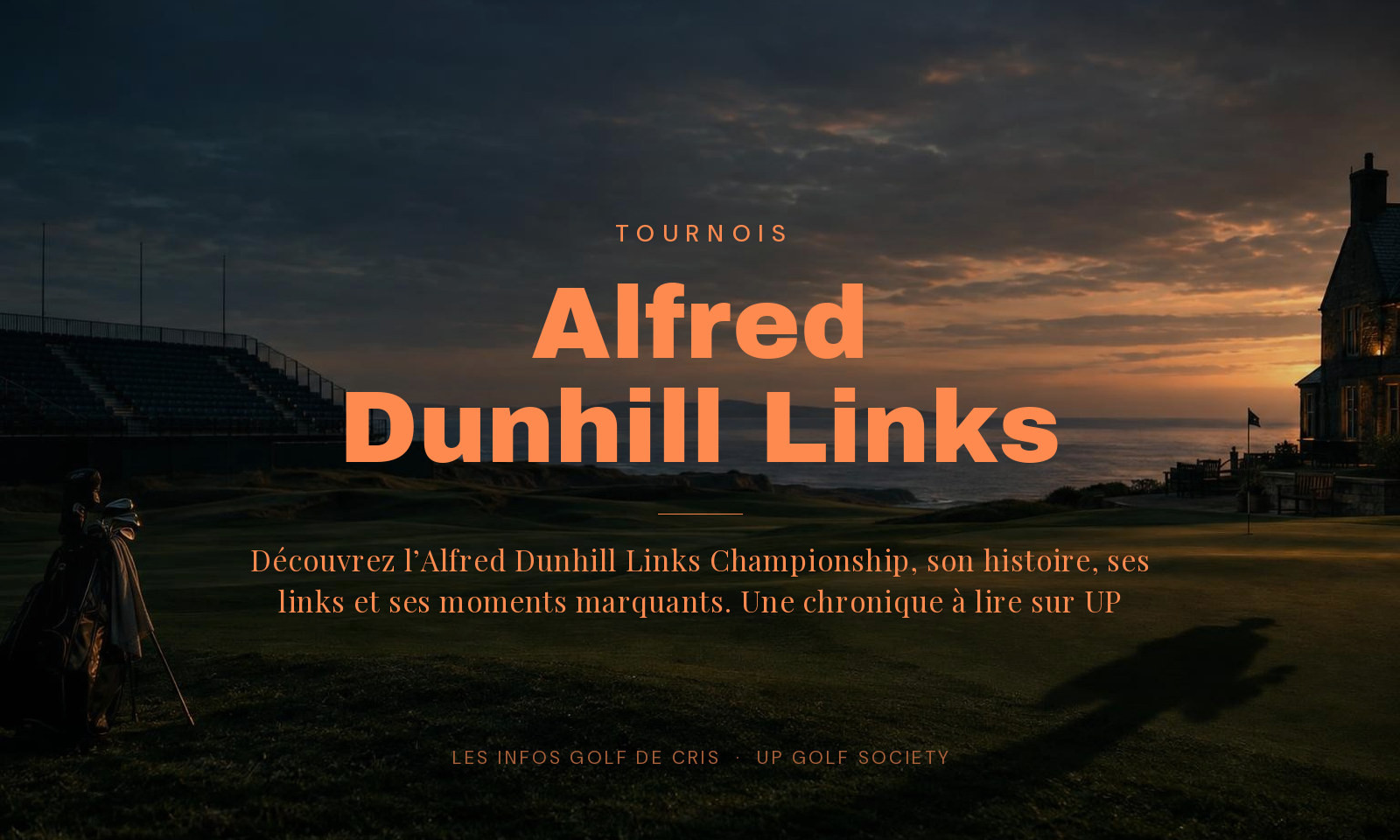 l’Alfred Dunhill Links Championship