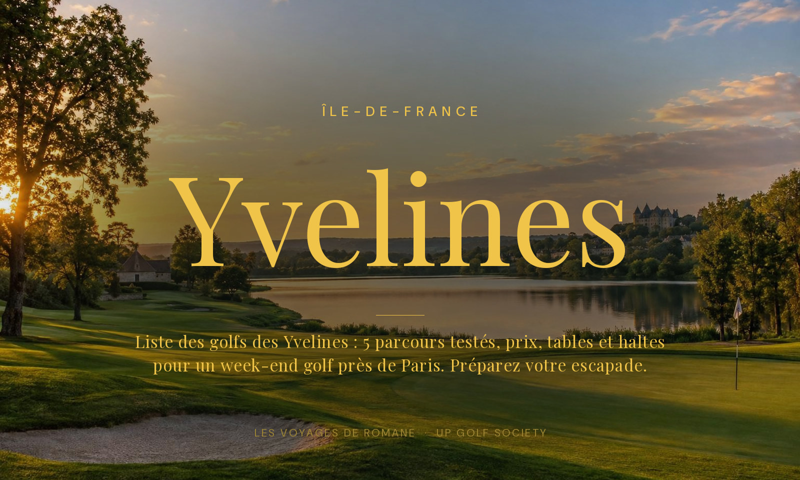 liste des golfs des Yvelines