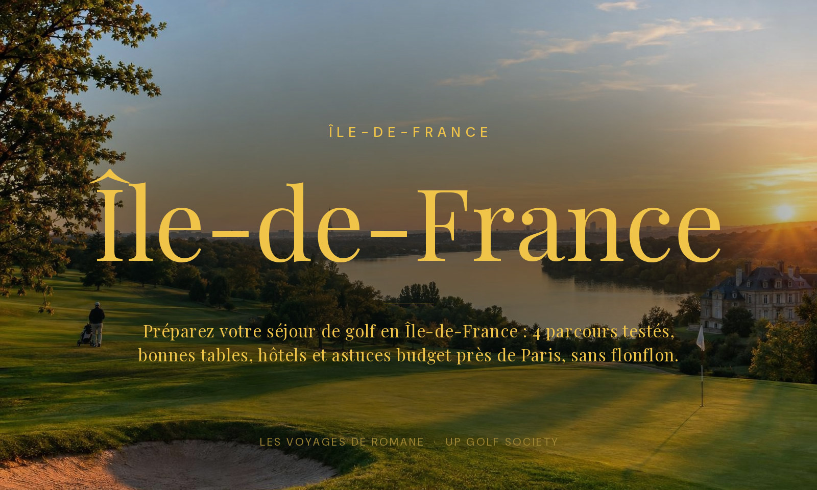 séjour de golf en Île-de-France